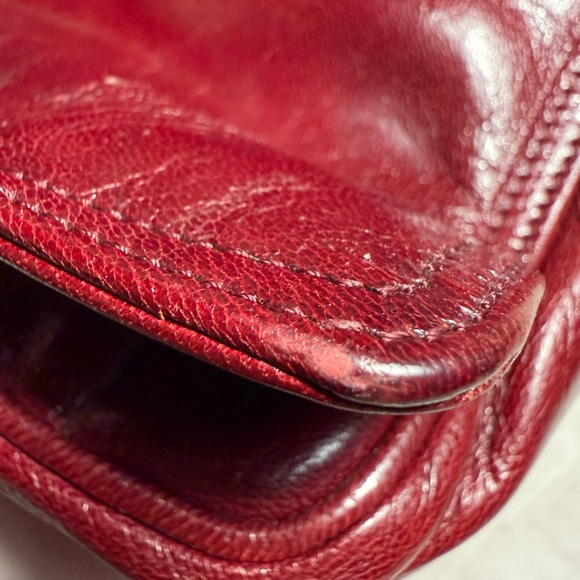 BOTTEGA VENETA VINTAGE BURGUNDY SHOULDER BAG - Picture 15 of 16